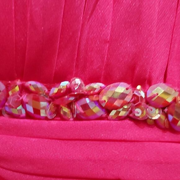 Vintage Y2K Barbie Pink Cache Prom Dress Size 6 - Picture 5 of 16